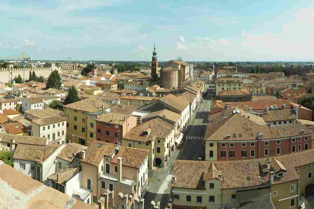 Panorama di Cittadella in provincia di Padova